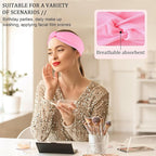 12 Pcs Stretchy Sport Headbands for Women,Absorbed Sport Headband Soft Twist Knotted Headbands for Yoga, Workout Daily Life