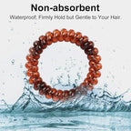 JessLab Spiral Hair Ties for Women, 10-Pack Traceless No-Damage Ponytail Holders, Coils Hair Bands for Girls, Assorted Colors