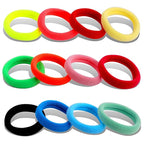 120PCS DWKFEOQ Hair Ties for Women Girls, Elastic Ponytail Holders, Cotton Seamless Hair Bands, No Damage for Thick Hair, 1.8 Inch in Diameter (12 colors)