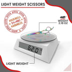 Hair Cutting Scissors -Sharp Razor Edge Blade Hair Shears Series - 6.5" With Fine Adjustment – Stainless Steel Hair Scissors Professional For Men, Women & Babies (Rainbow)