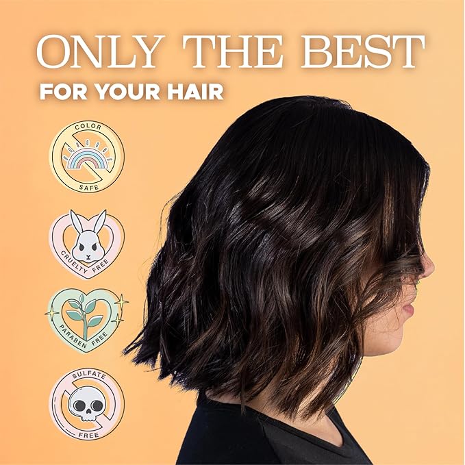 Luseta Hair Growth Shampoo with Turmeric & Collagen, Thickening Volumizing Shampoo for Women and Men with Thinning or Oily Hair, Color Safe, Sulfate and Paraben Free, 16.9 Oz