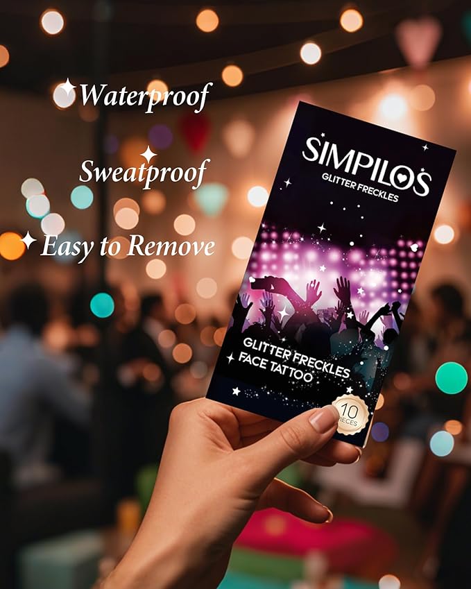 Body Face Glitter for Kids Women Girls, Waterproof Glow Up Singer Concerts Festival Rave Accessories (Gold - Hearted)