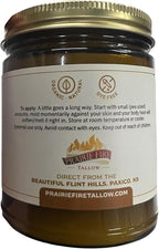Grass Fed Beef Tallow Balm - 8 oz - Made in USA - Organic Grass Fed and Finished - Moisturizing Skin Care Tea Tree