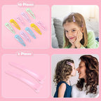 2200 Pcs Clear Hair Ties, Hair Loop Styling Tool Set with Hair Tie Cutter, Elastic Hair Accessories for Toddler Baby Girl Women