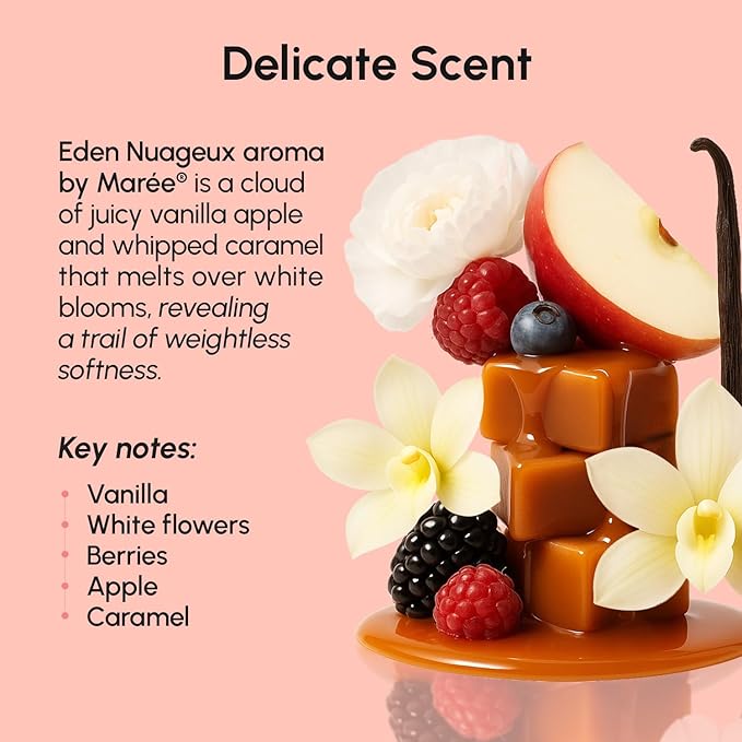 MAREE Moisturizer Body Butter Cream - Whipped Body Butter for Women Smell Good - Facial Moisturizer for Dry Skin - Face Hand Body Cream for Women & Men with Marine Collagen, Shea Butter & Argan Oil