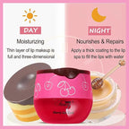 1 PCS Bee Lip Balm Lip Mask Honey Pot, Cherry Moisturizing Sleeping Lip Mask Overnight with Sticks, Lip Balm Honey Pot Lip Balm Hydrating Prevention Dry and Crack Lip Scrubs Exfoliator