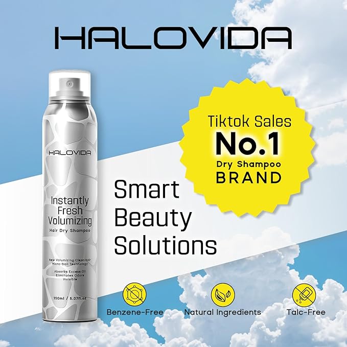 HALOVIDA Dry Shampoo for Women(5.07FL)