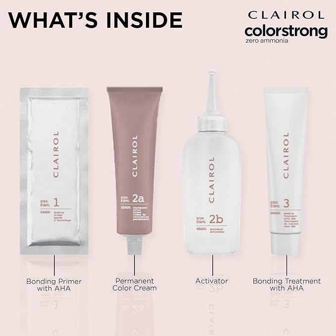 Clairol ColorStrong Permanent Zero Ammonia Hair Dye, 6.3 Light Golden Brown - Cairo Hair Color, Pack of 1