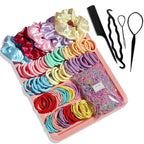 YANRONG 1159PCS Hair Accessories for Woman Set Seamless Ponytail Holders Variety Hair Scrunchies Hair Bands Scrunchy Hair Ties For Thick and Curly (Multicolour)
