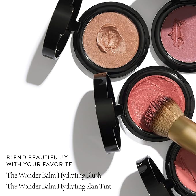 LAURA GELLER NEW YORK The Wonder Brush - Makeup Brush with Wooden Handle - Cream & Liquid Blush - Even Application and Blending