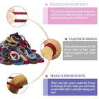 100PCS Seamless Thick Hair Bands - Elastic Ponytail Holders, No-Crease Cotton Ties for Women, Kids and Toddler Girls Hair Ties (set 3)