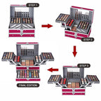 132 Color All- In- One Makeup For Women Full Kit,Professional Makeup Kit,Makeup Gift Set for Women &Girls,Include eyeshadow/lipstick/concealer/Lip Gloss/Eyeliner/Mascara/Makeup Brushes(Pink)