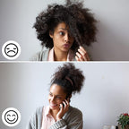 Dingion 80 Count Extra Long Hair Tie for Thick and Curly Hair Elastic Ponytail Holders for Women No Metal Bands Accessories(Black, Brown)