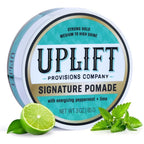 Uplift Provisions Company Signature Pomade for Bold Hair Styles That Last - Strong Hold, High Shine, Effortless Wash-Out, Unisex Appeal, 3 oz.