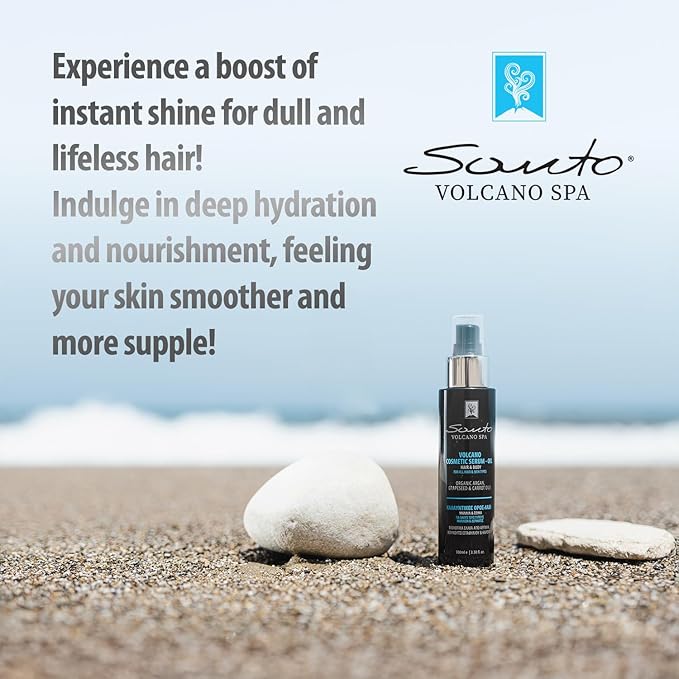 Volcano Cosmetic Serum 100ml – Hydrating & Anti-Aging Hair & Body Oil – Body Oil Restores Elasticity, Prevents Stretch Marks & Repairs Dry Hair and Skin