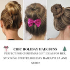 TsMADDTs Donut Bun Maker, 3PCS Hair Bun Maker with 20PCS Bobby Pins Blonde for Ballet Styling