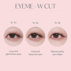 EYEME Cutting Eyelash NO.W36 – 5 Set Pack, Makeup Artist’s Pick! W-Cut Cluster Lashes with Short Front & Longer Center for a Natural, Deep Eye Look, Flexible & Lightweight, Glue Not Included, K-Beauty