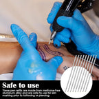 20pcs Tattoo Stencil Pen Refills, Fine Point Skin Marking Pen Tattoo Outline Microblading - Aluminum Alloy Core for Artists（RED)