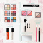 Makeup Kit for Teenager & Women Full Kit, All in One Makeup Set With The Small Cosmetic Train Case, Professional Makeup Kit, Makeup Gift Set for Women Girls (Set B)