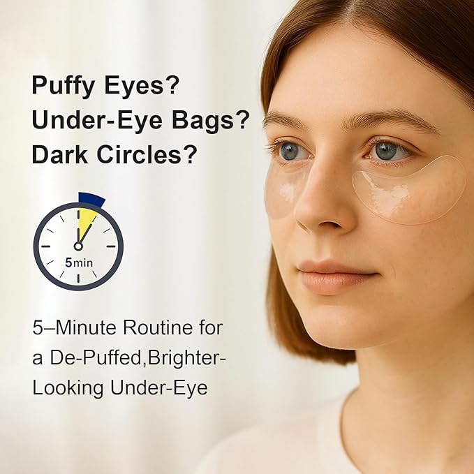 Black Optics Hydrogel Eye Patches 28 Pairs, 5-Min Revitalizing Eye Masks with Caffeine Peptides Black Truffle, Reduce Puffy Eyes Dark Circles & Wrinkles, Luxury Spa Gifts for Men & Women