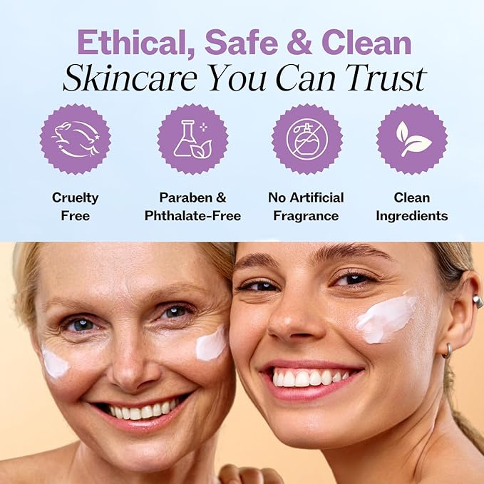 LilyAna Naturals Eye Cream for Dark Circles and Puffiness, Under Eye Cream for Wrinkles and Bags, Anti Aging - helps Improve Dryness; for Sensitive Skin - 1.7 oz - Made in USA