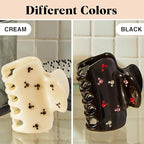 Kitsch & Mickey/Minnie Hair Claw with Rhinestones, Cute and Elegant Claw Clips for Girls, Great for All Hair Types, Recycled Plastic | Ideal Gifts for Women - 1pc (Black)