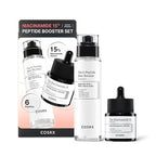 COSRX Niacinamide 15% Peptide Booster Set - Amazon Exclusive - Korean Skin Care Set, Gift Sets, Niacinamide Serum, Face Serum, Stocking Stuffers, Gifts For Women