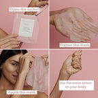 RARE Paris - Exception Rosée - Regenerating Facial Sheet Mask - Hydrating & Brightening - With Ceramides & Omega-3 & 6 - Brightening, Firming & Revitalizing - Multi-Active Serum Formula - 1 Pack