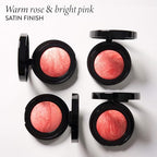 LAURA GELLER NEW YORK Baked Blush-n-Brighten Marbleized Blush for Cheeks - Cherry Custard - Natural Finish - Buildable Color