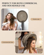 SyyBhb Professional Hooded Conditioning Salon Hair Dryer 1000W with Stand, 60-Minute Timer, Temperature Adjustable, Angle & Height Adjustable Downdraft Hood