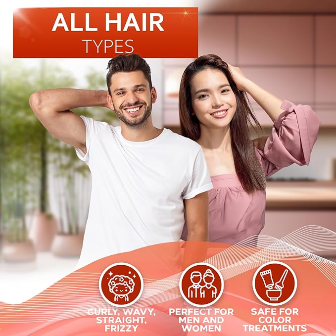 Batana Oil Shampoo and Conditioner Set - Thickening Hair Products for Women and Men - For Strengthening and Volumizing Fine and Thinning Hair - Sulfate Free with Biotin and Keratin for a Fuller Look