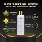 ThickTails Hair Growth Conditioner for Women with Biotin, Caffeine & Saw Palmetto, Sulfate Free Thickening Conditioner for Thinning Hair, Fuller Looking Volume & Stronger Feeling Strands, 8.45 fl oz