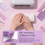 CANNI 6 Colors 9 ML Hema-Free Light Purple Gel Nail Polish Set, Purple Gel Polish Kit, Soak Off LED Nail Gel Manicure Kit DIY at Home Salon Gifts