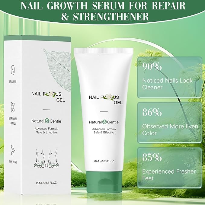 2PCS Nail Repair Gel,Nail Treatment Cream,Multi-Purpose Nail Repair, Nail Growth Serum for Damaged Nail