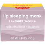 Burt’s Bees Stocking Stuffers, Lavender Vanilla Lip Sleeping Mask, With Hyaluronic Acid and Squalane Moisturizer To Instantly Hydrate Lips, Overnight Lip Mask, Lip Treatment Christmas Gifts, 0.45 oz.