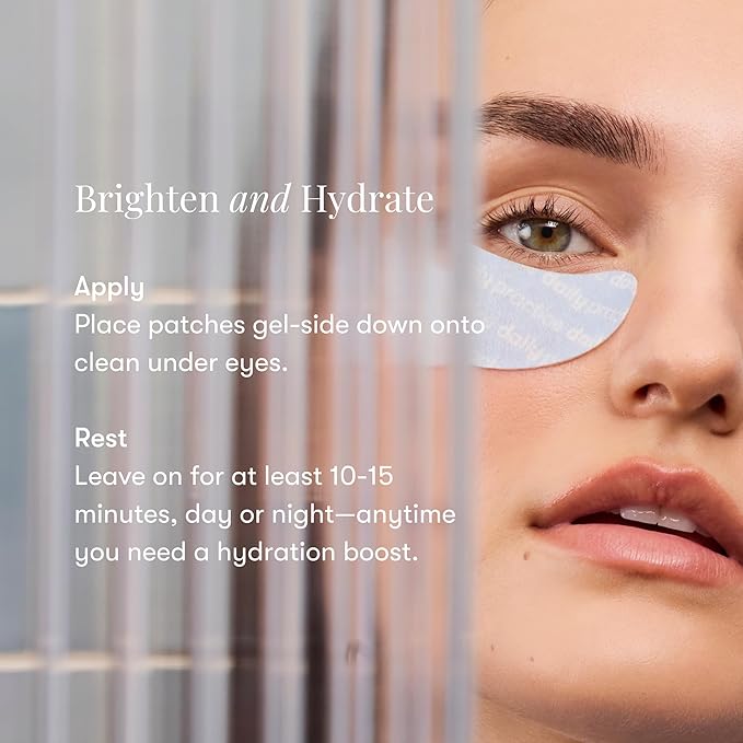 Dr. B Eye Care Bundle Brighten Hydrate & Firm Hydrogel Under Eye Patches + Anti Aging Eye Cream with Peptides & Hyaluronic Acid for Dark Circles Puffiness Fine Lines Ophthalmologist Created