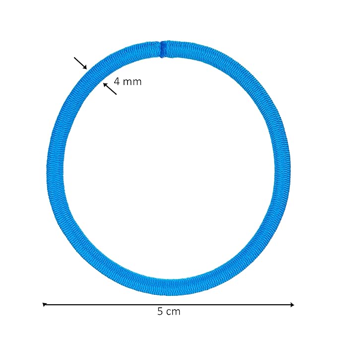 Expressions 216-Piece Hair Elastics Value Pack - 4mm Neon Ponytail Holders for Women, Durable No Metal Bands for Thick, Curly, and All Hair Types