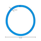 Expressions 216-Piece Hair Elastics Value Pack - 4mm Neon Ponytail Holders for Women, Durable No Metal Bands for Thick, Curly, and All Hair Types