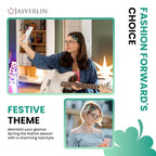 Green Star Hair Clips Accessories 36pcs, Y2K Cute Barrettes for Women Girls, Non-Slip Glitter Snap Hairclips Kawaii Assorted Styling