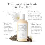 VoCÊ Haircare Natural Hydrating Conditioner - Rinse | Deep Moisturizing, Anti-Frizz, Sulfate-Free, Non-Toxic, Vegan Haircare for Women and Men with Shea Butter, White Tea, Vanilla Cactus (8.5 oz)