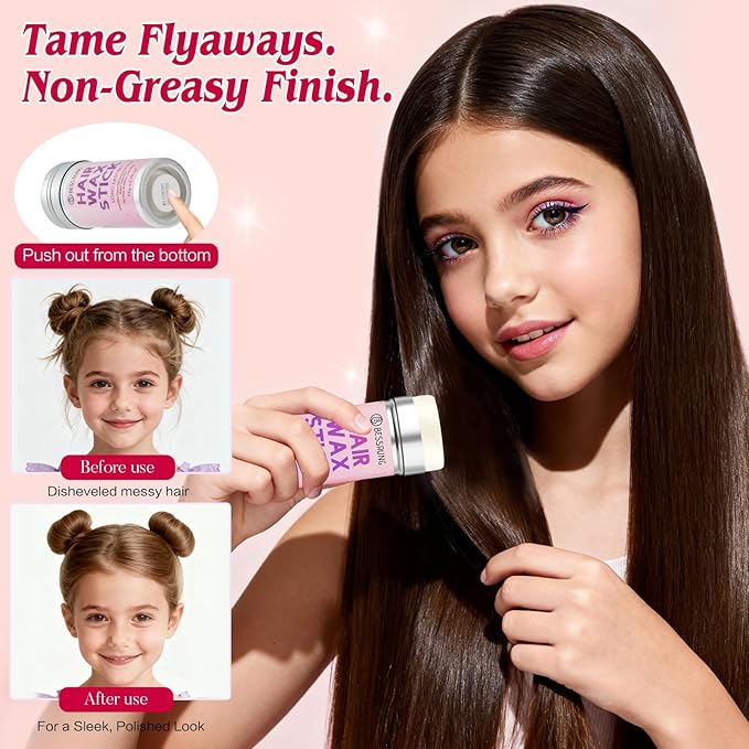 Body Glitter, Face Glitter Hair Glitter for Women Girls, Silver Red Glitter Gel for Makeup, Hair Accessories Kit with Hair Wax Stick, 500 Pcs Toddler Hair Elastic, Hair Styling Kit with Rat Tail Comb