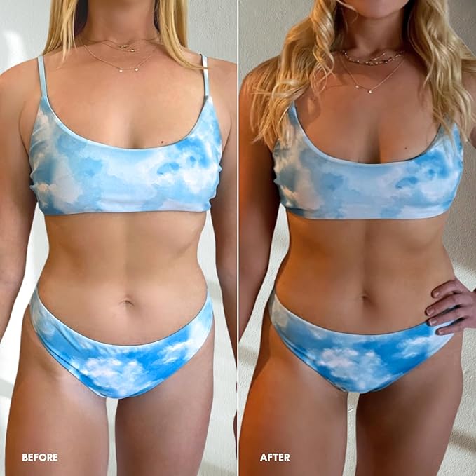 Tan Overnight Sunless Tanning Lotion 8 oz - Self Tanner, Self Tanning Lotion, Face Tanner - Natural, Long Lasting, Instant Dark Bronzer, Gradual Tan for Sun-Kissed Glow