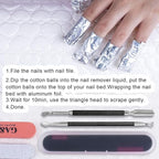 2PCS Metal Black Cuticle Pusher and Cutter Remover Salon Quality Stainless Steel Gel Nail Polish Peeler Scraper Durable Professional Manicure Pedicure Cleaner Tool For Fingernail and Toenail