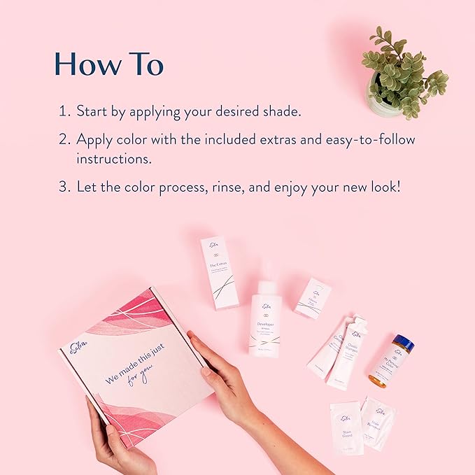 eSalon Permanent Hair Color & Hair Dye Complete Kit - Darkest Brown - Personal Colorist for Up To 100% Gray Coverage, All Hair Types - Professional-Grade Ammonia-Free