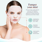 SpaLife Beauty Winter Skin Christmas Face Mask Bundle | Korean Facial Masks | Hydrating, Moisturizing and Firming Sheet Mask Set | Christmas Gifts for Women | 12 Pack