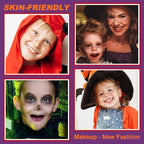 10Pcs Halloween Face Makeup Patches, Glitter Freckles Face Tattoo for Teenagers & Young Women, Sparkle Freckles Makeup Patches, Waterproof Face Glitter Freckles (10Pcs Red)