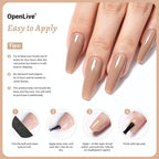 18ml Nude Nail Polish Large Volume Quick Drying Light Pink Nail Polish, Fast Drying and Long Lasting Color Nail Art DIY Home Manicure Gift for Women