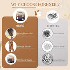 Hair Ties No Damage - 10PCS Ponytail Holders - Elastic Hair Ties for Thick Hair - Braided Hair Bands for Women Girls's Hair - Classic Dinner