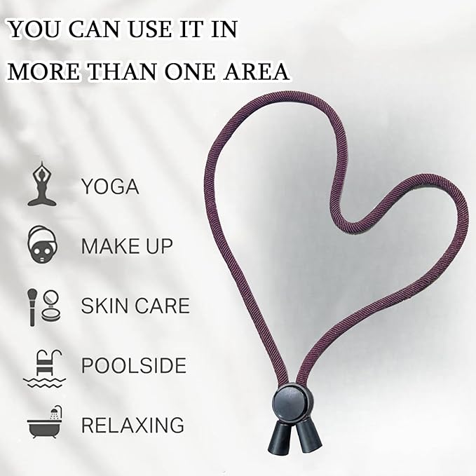 6pcs Brown Adjustable Hair Ties - Long, Extra Length Scrunchies for Thick Hair, Afro Puffs & Ponytails - One Handed Use