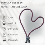 6pcs Brown Adjustable Hair Ties - Long, Extra Length Scrunchies for Thick Hair, Afro Puffs & Ponytails - One Handed Use